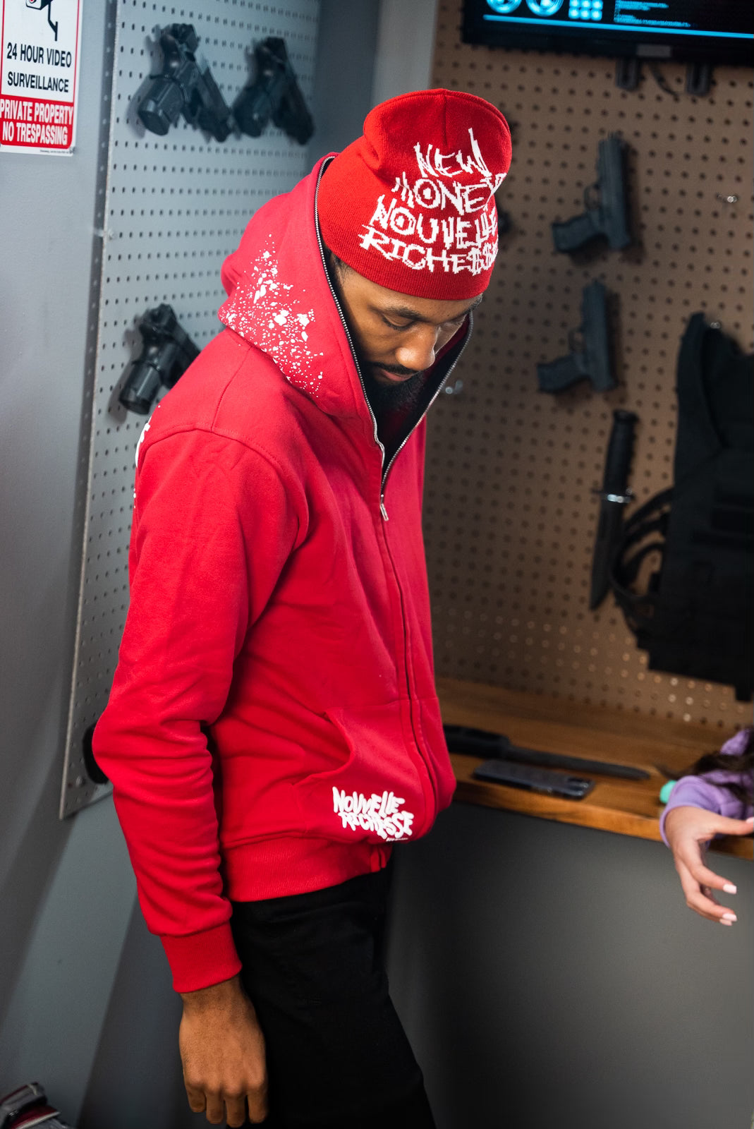 Red TrapBack Full Zip